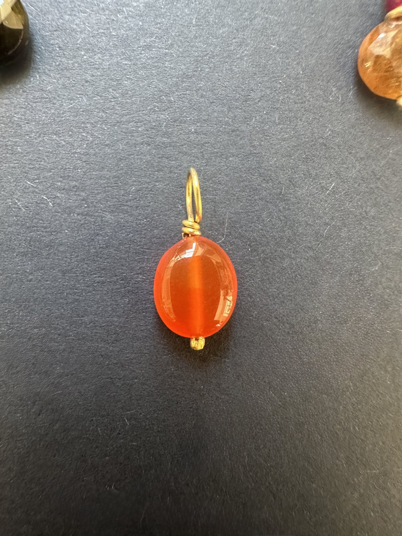 Karneol und 750er Gold
