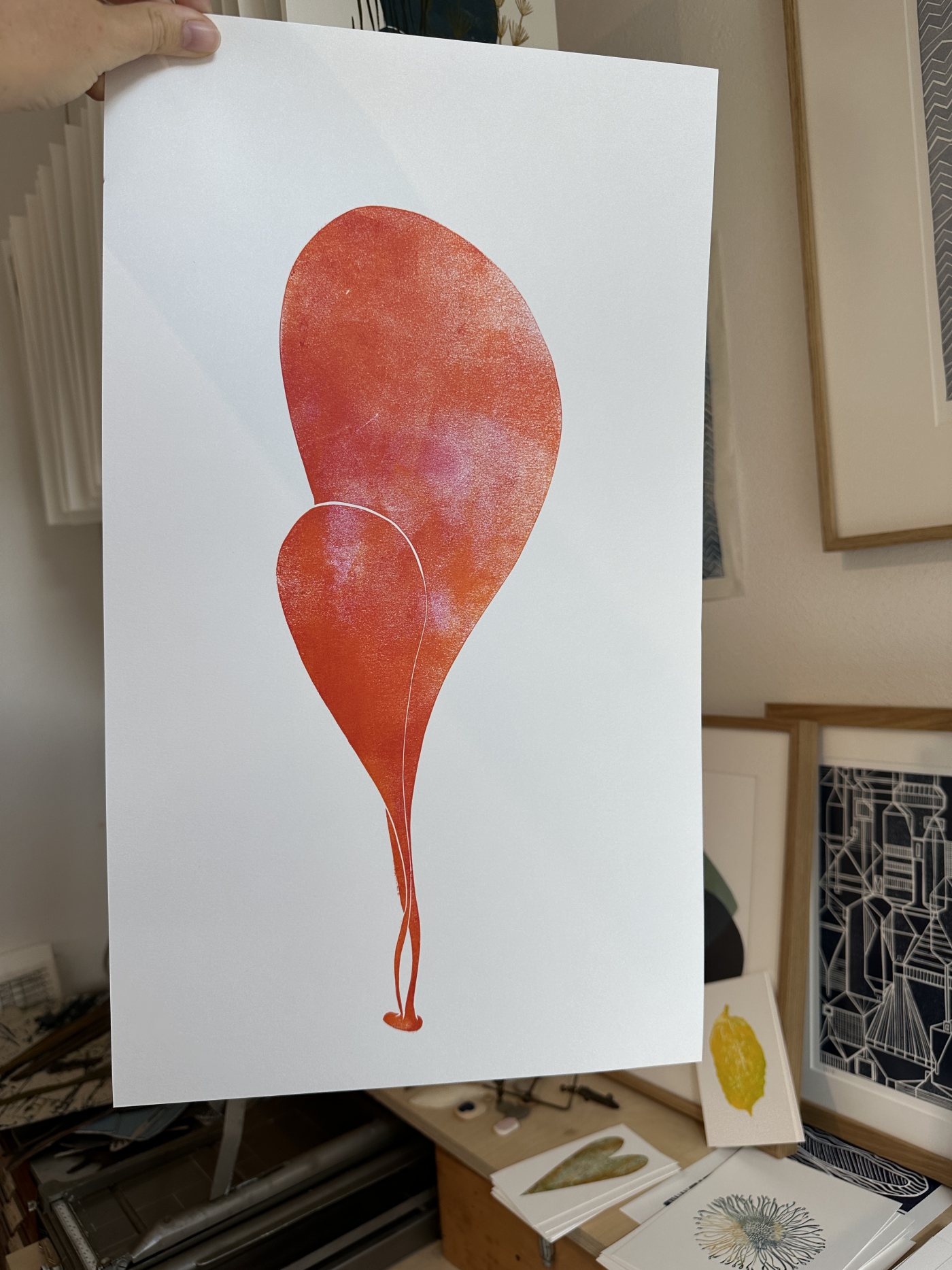 Alge orange bis pink